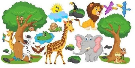 NAKLEJKA NA ŚCIANĘ SAFARI 3