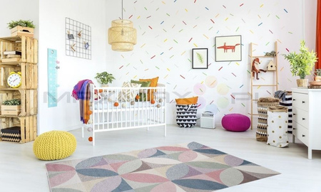 Dywan do Przedszkola Kids Pastel Mozaika Krem 43