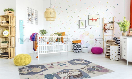 Dywan do Przedszkola Kids Pastel Zwierzaki Krem 40