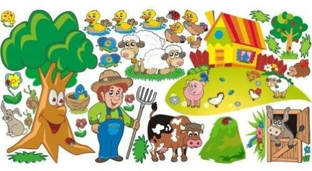 NAKLEJKA NA ŚCIANĘ FARMA 1