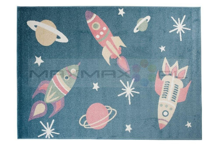 Dywan do Przedszkola Kids Pastel Rakiety Multi 51